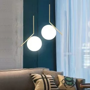 Đèn thả decor – thiết kế moonlight, khung kim loại si vàng đồng cao cấp TDC-81