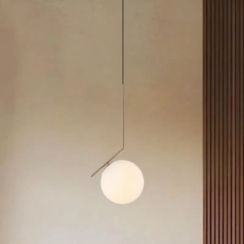 Đèn thả decor - thiết kế moonlight, khung kim loại si vàng đồng cao cấp TDC-81