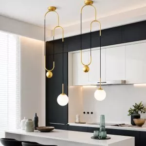 Đèn thả decor – thiết kế Moonlight treo đứng nghệ thuật TDC-1160