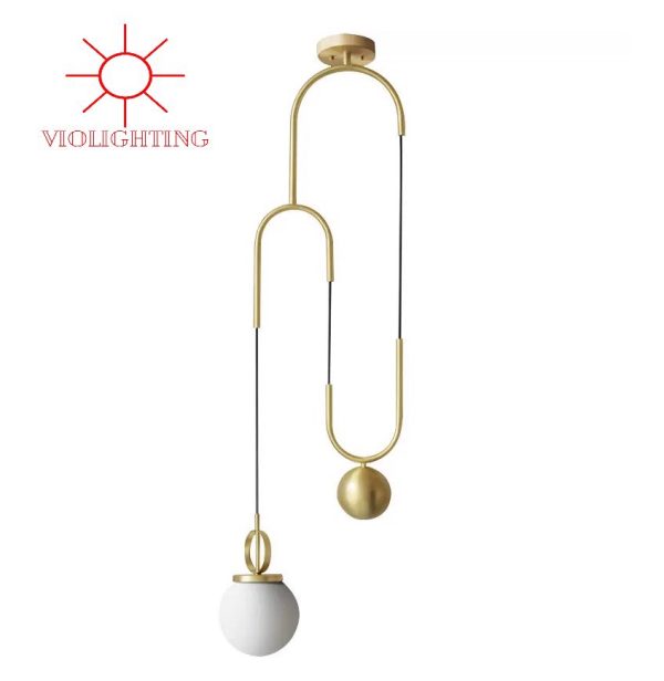 Đèn thả decor - thiết kế Moonlight treo đứng nghệ thuật TDC-1160