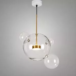 Đèn thả decor – thủy tinh thiết kế hình bọt biển TDC-105
