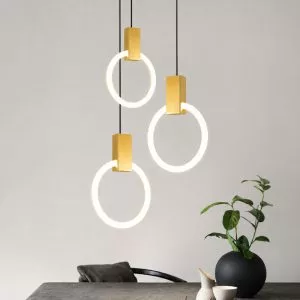Đèn thả decor – thiết kế vòng tròn, led hiện đại TDC-94