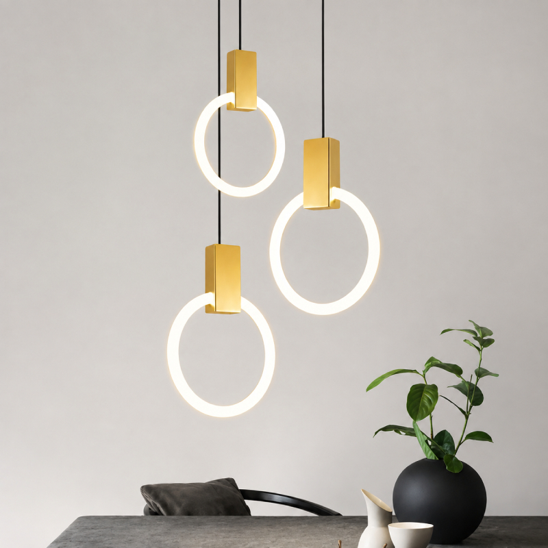 Đèn thả decor - thiết kế vòng tròn, led hiện đại TDC-94