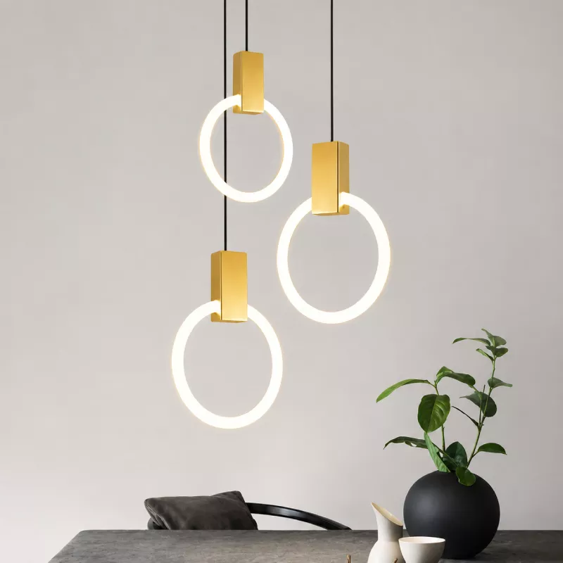 Đèn thả decor - thiết kế vòng tròn, led hiện đại TDC-94