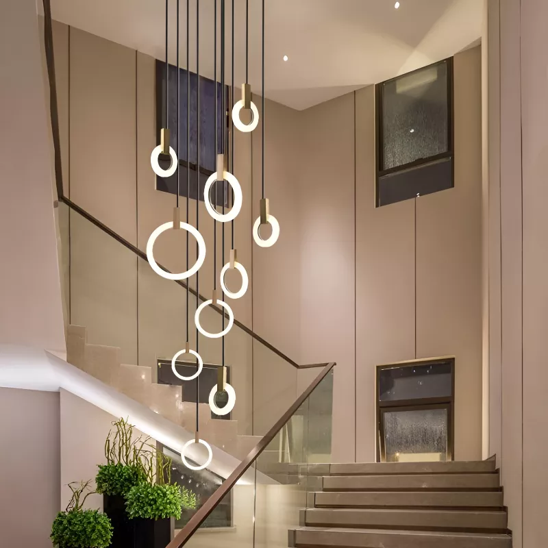 Đèn thả decor - thiết kế vòng tròn, led hiện đại TDC-94 - Hình ảnh 7