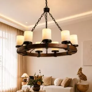 Đèn thả gỗ phong cách Bắc Âu TDC-1034