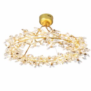 Đèn thả hiện đại phòng khách-bàn ăn, thiết kế vòng hoa phale cao cấp DT-40