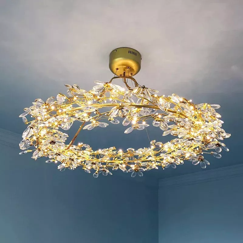Đèn thả hiện đại phòng khách-bàn ăn, thiết kế vòng hoa phale cao cấp DT-40 - Hình ảnh 3