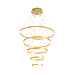 Đèn thả hiện đại – thiết kế thả 5 vòng Led cao cấp DT-49