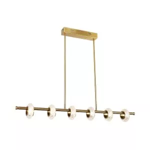 Đèn thả hiện đại – thiết kế thả ngang, vòng đá phale cao cấp DT-43