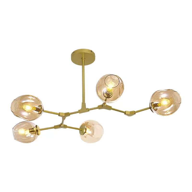 Đèn thả kiểu ngang, thiết kế chao thủy tinh nghệ thuật DT-71 - Hình ảnh 10