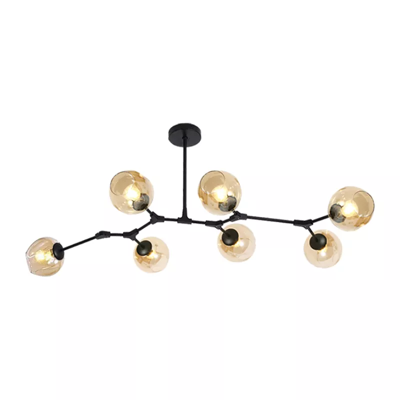 Đèn thả kiểu ngang, thiết kế chao thủy tinh nghệ thuật DT-71 - Hình ảnh 8