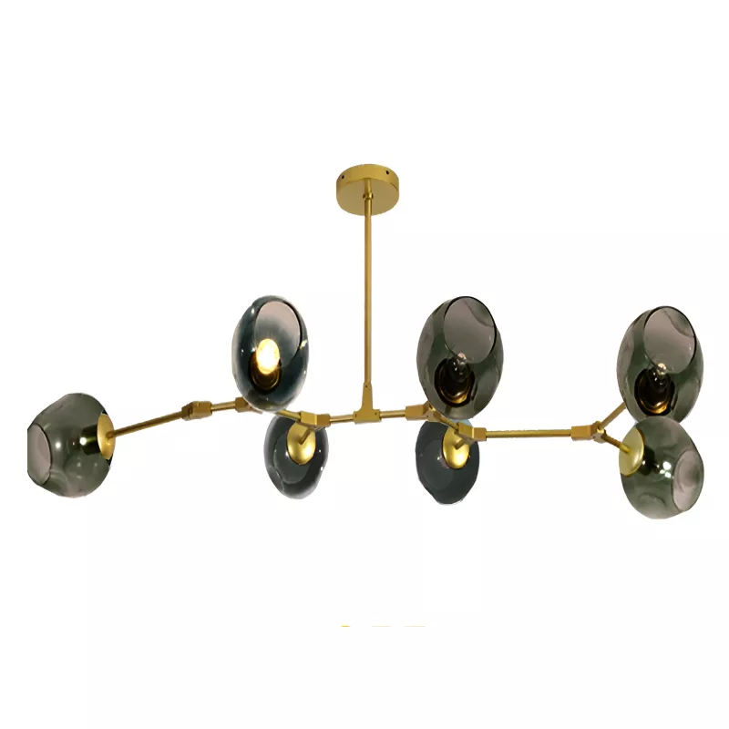 Đèn thả kiểu ngang, thiết kế chao thủy tinh nghệ thuật DT-71 - Hình ảnh 9