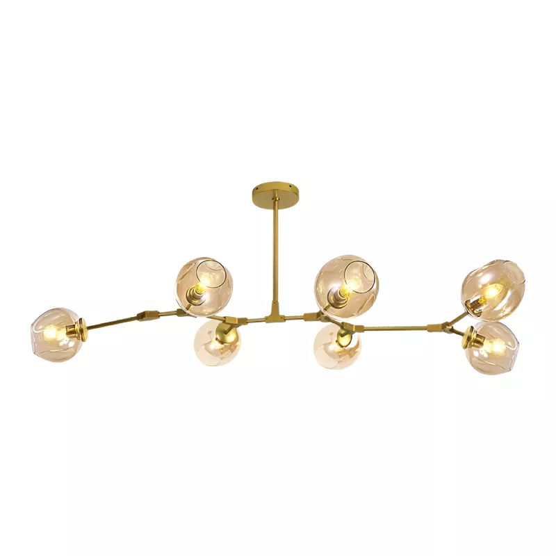 Đèn thả kiểu ngang, thiết kế chao thủy tinh nghệ thuật DT-71 - Hình ảnh 6