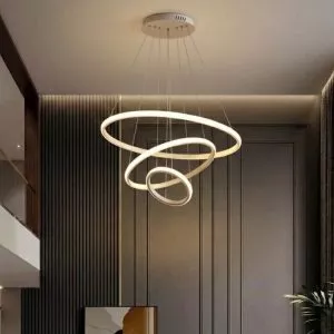 Đèn Thả LED 3 Vòng, thân trắng Giá Rẻ TDC-188T