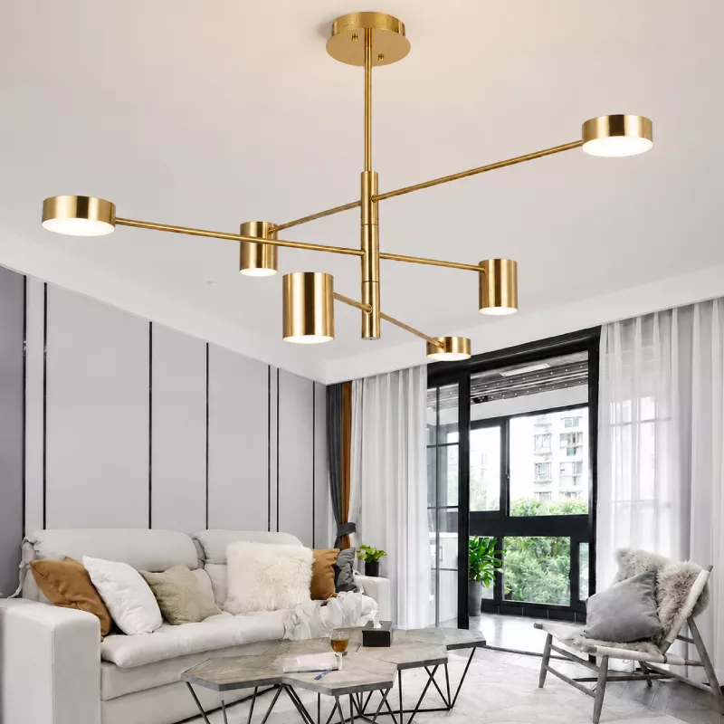 Đèn thả Led, 6 bóng thiết kế hiện đại DT-73