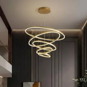 Đèn Thả Decor LED Hiện Đại 5 Vòng TDC-205