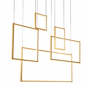 Đèn thả Led ô vuông hiện đại DT-50
