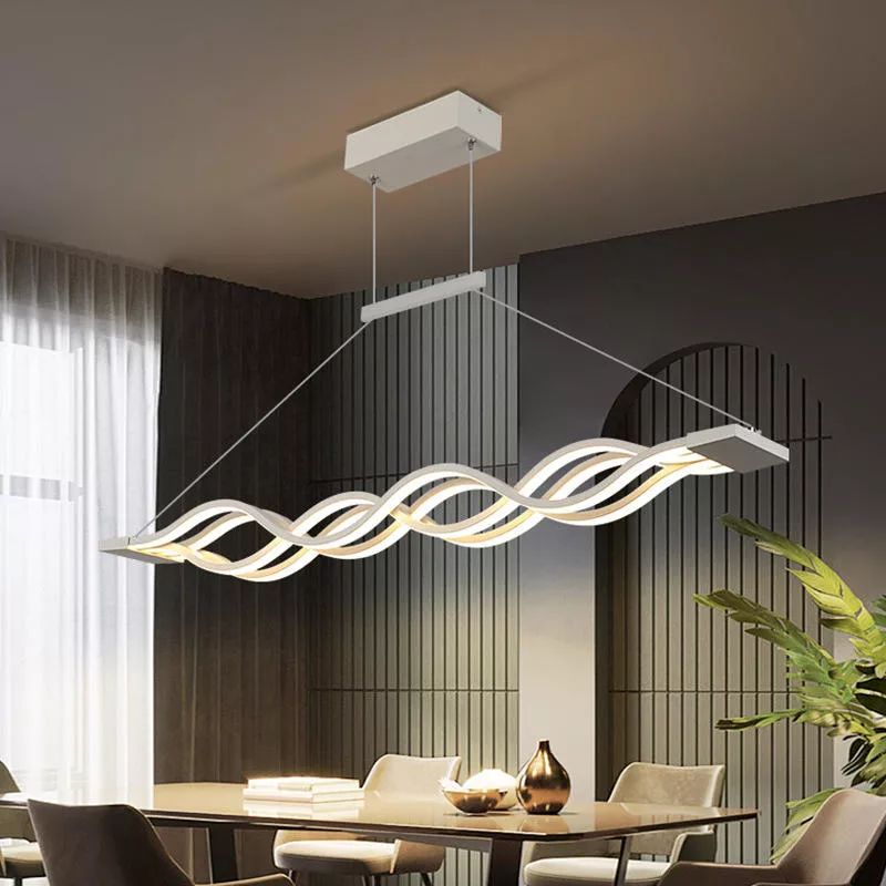 Đèn thả LED, thanh ngang, kiểu gợn sóng nghệ thuật DT-55