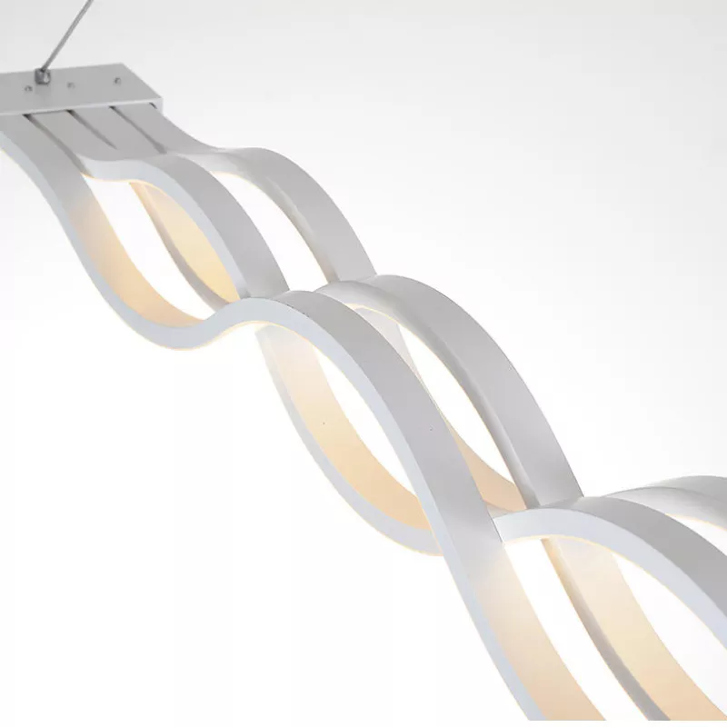 Đèn thả LED, thanh ngang, kiểu gợn sóng nghệ thuật DT-55 - Hình ảnh 6