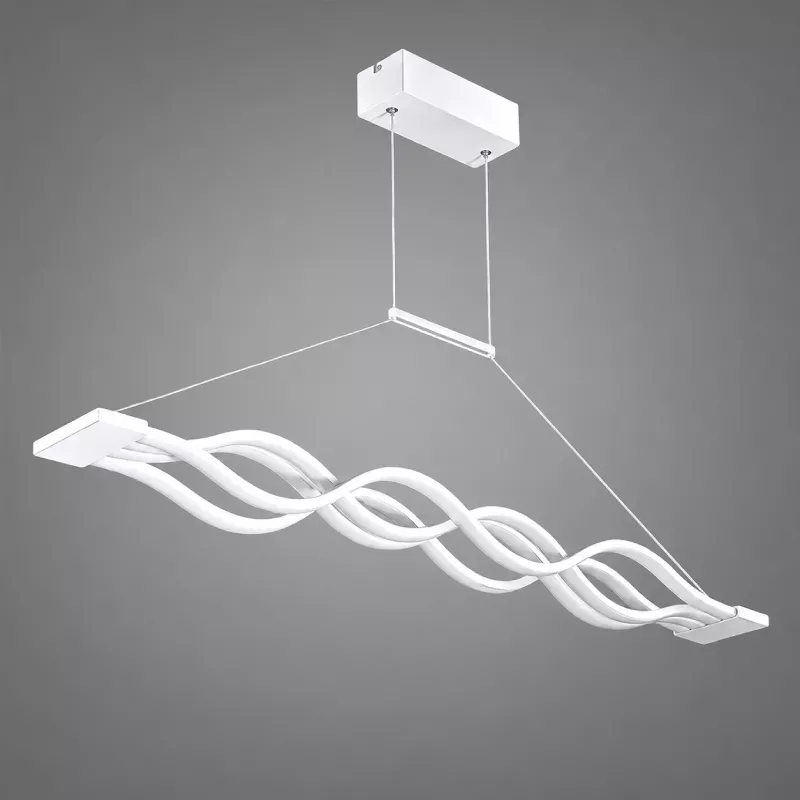 Đèn thả LED, thanh ngang, kiểu gợn sóng nghệ thuật DT-55 - Hình ảnh 7