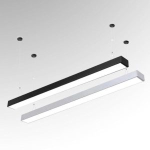 Đèn thả máng văn phòng mặt 7cm, thân Đen/Trắng giá rẻ TVP-1101