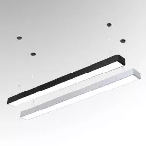 Đèn thả máng văn phòng mặt 7cm, thân Đen/Trắng giá rẻ TVP-1101
