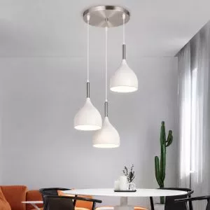 Đèn thả nhà bếp – bàn ăn, mâm tròn, thả chụp sắt TDC-30
