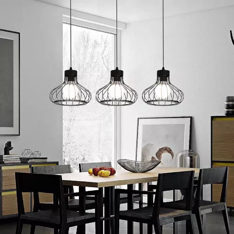 Đèn thả nhà bếp - bàn ăn, thả chụp sắt TDC-21 - Hình ảnh 5