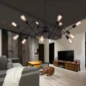 Đèn thả nhện 12 tay đứng TDC-119