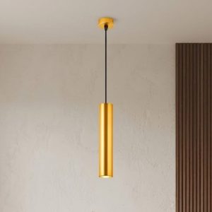 Đèn thả ống sắt màu vàng TDC-58V