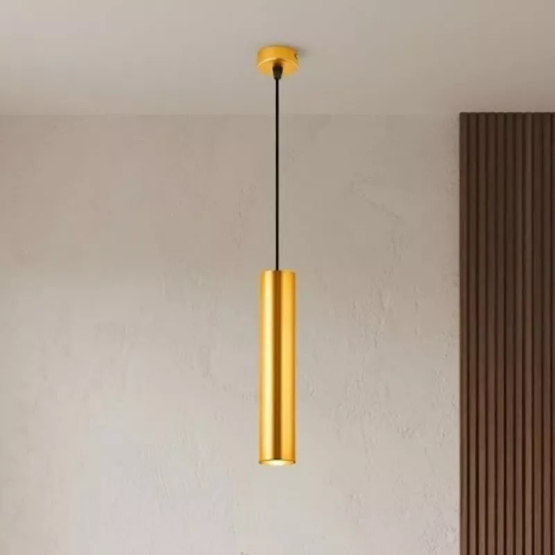 Đèn thả ống sắt màu vàng TDC-58V