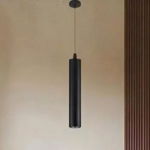 Đèn thả ống sắt màu đen TDC-58