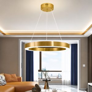 Đèn thả Oring xi vàng hiện đại DT-52