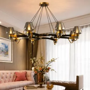 Đèn thả phòng khách, phong cách Bắc Âu thủy tinh nghệ thuật TDC-223