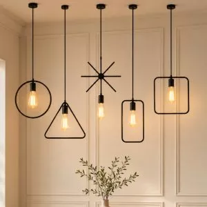 Đèn thả sắt hình học TDC-03