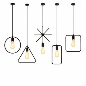Đèn thả sắt hình học TDC-03