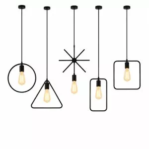 Đèn thả sắt hình học TDC-03