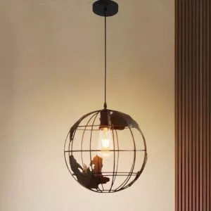 Đèn thả sắt hình quả địa cầu TDC-48