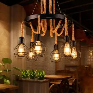 Đèn thả sắt phong cách cơ khí TDC-1031