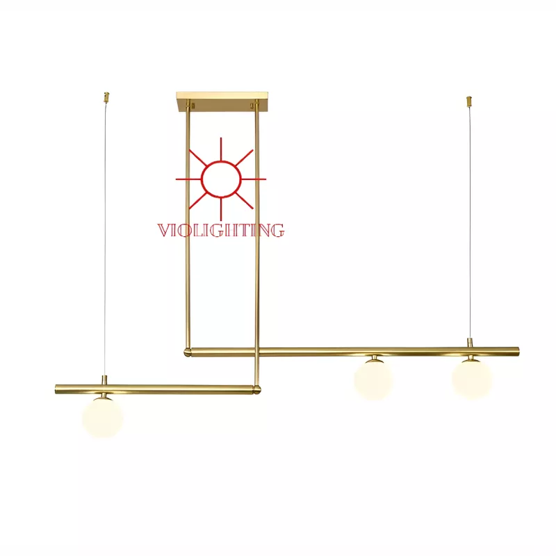 Đèn thả thanh ngang-3 bóng, phong cách Bắc Âu DT-75 - Hình ảnh 7