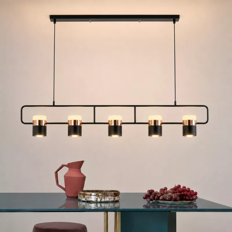 Đèn thả thiết kế kiểu ngang, led 3 chế độ hiện đại DT-37 - Hình ảnh 5