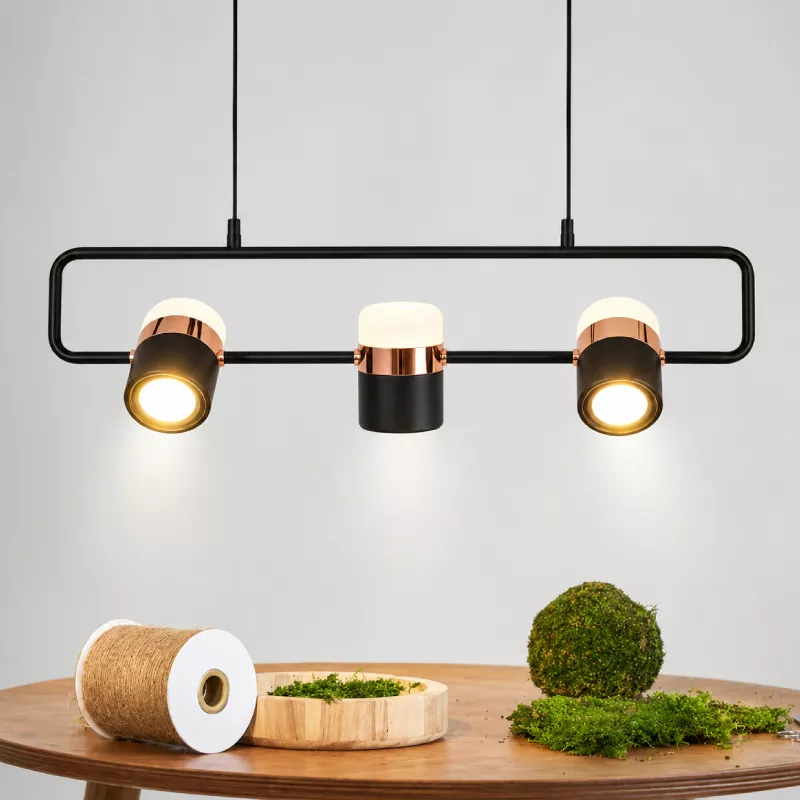 Đèn thả thiết kế kiểu ngang, led 3 chế độ hiện đại DT-37 - Hình ảnh 4