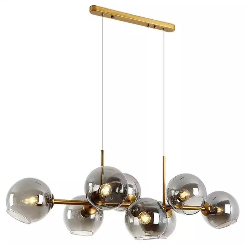 Đèn thả thủy tinh ngang 8 chao DT-54 - Hình ảnh 3