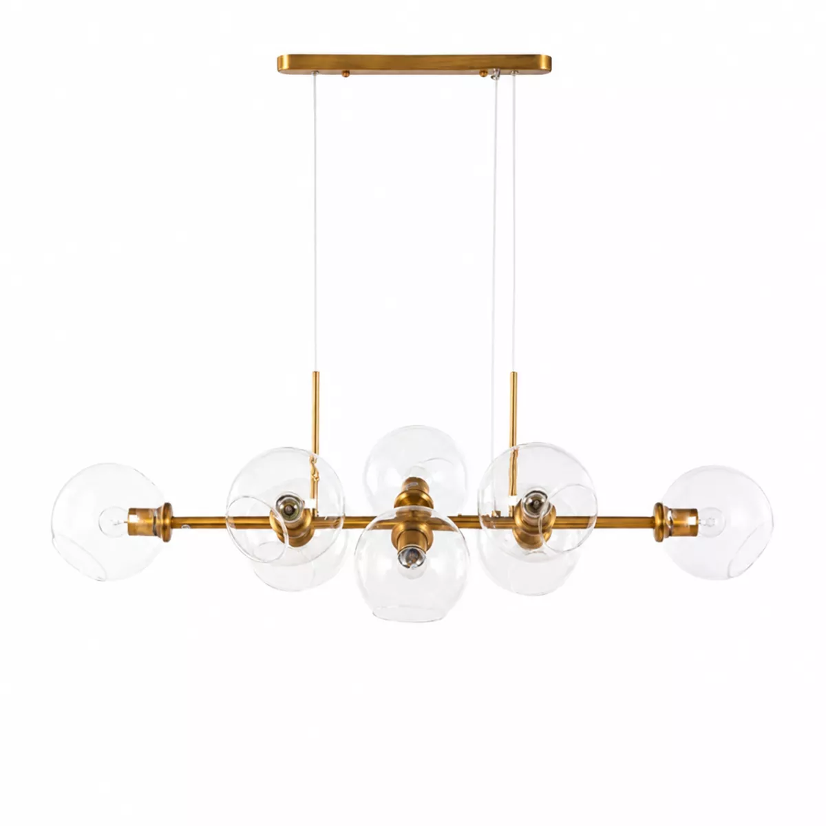 Đèn thả thủy tinh ngang 8 chao DT-54 - Hình ảnh 2