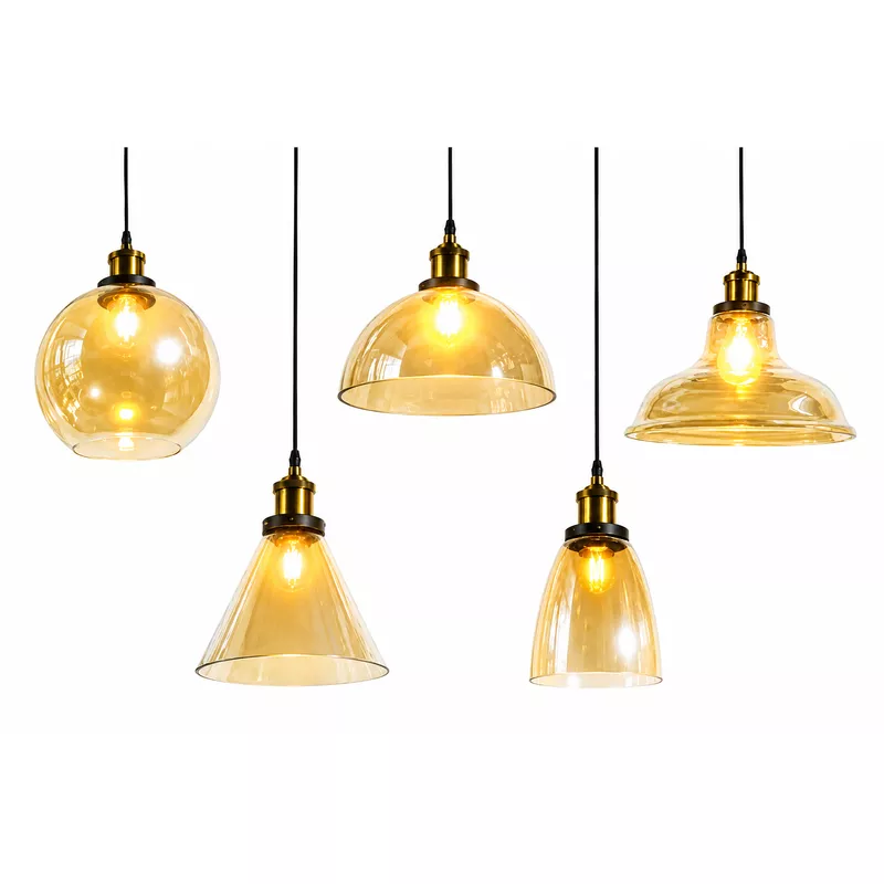 Đèn thả thủy tinh màu Trà TDC-36 - Hình ảnh 2