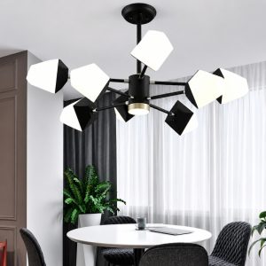 Đèn thả trần phòng khách-bàn ăn, 8 bóng LED hiện đại DT-64