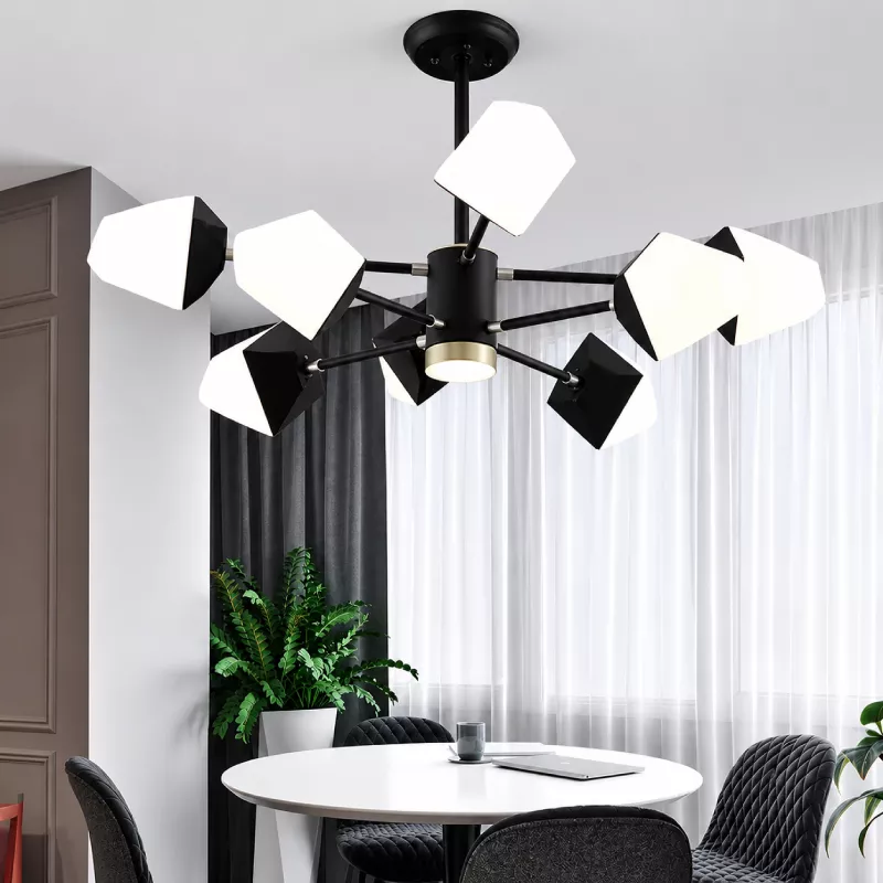 Đèn thả trần phòng khách-bàn ăn, 8 bóng LED hiện đại DT-64