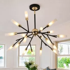 Đèn thả trần phòng khách-bàn ăn, ống thủy tinh nghệ thuật DT-63