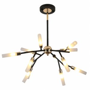 Đèn thả trần phòng khách-bàn ăn, ống thủy tinh nghệ thuật DT-63